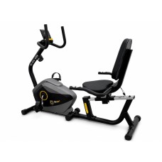 Горизонтальний велотренажер BESPORT BS-525L AXER магнітний чорно-жовтий