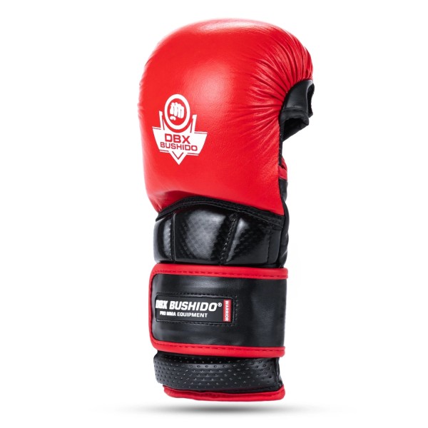 Рукавички MMA для спарингу DBX Bushido Warrior Red Legacy Series L