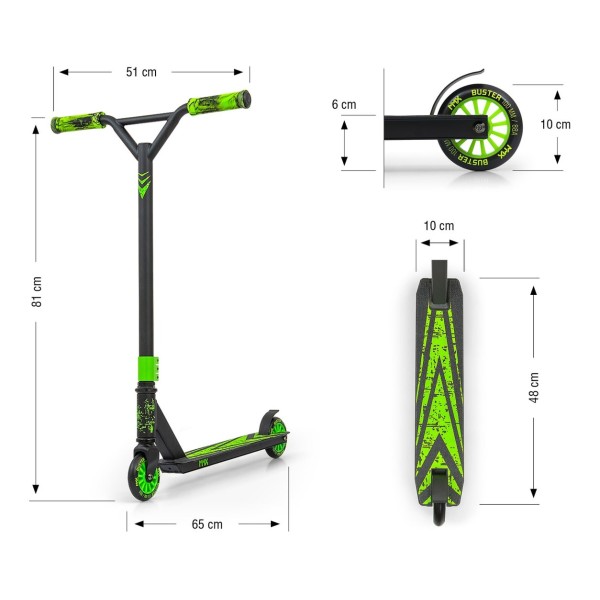 Трюковий самокат MMX Buster Green