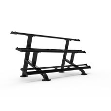 Горизонтальна стійка для гантелей Impulse Evolution на 15 пар, чорна