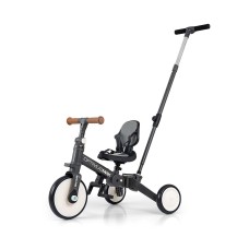 Триколісний велосипед 5в1 Milly Mally Optimus Max Dark Grey
