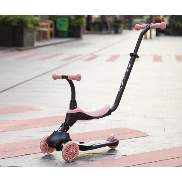 Самокат 3в1 Qplay Sema Evo Coral Pink