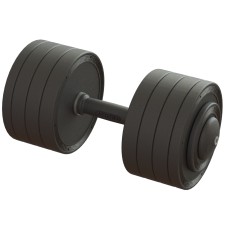 Гантель професійна 36 кг BruStyle TC126-36PL