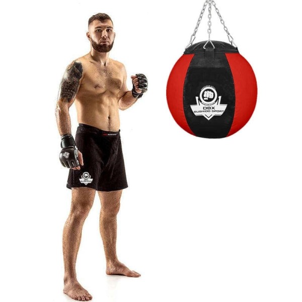 Боксерська груша DBX BUSHIDO SK30 30кг, чорно-червона