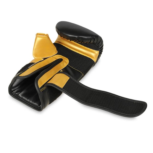 Чорно-золоті рукавички для тренувань на снарядах DBX BUSHIDO Mitts Gold L