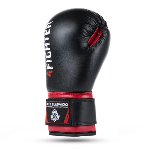 Дитячі боксерські рукавички DBX Bushido 4Fighter Red 4oz червоно-чорні