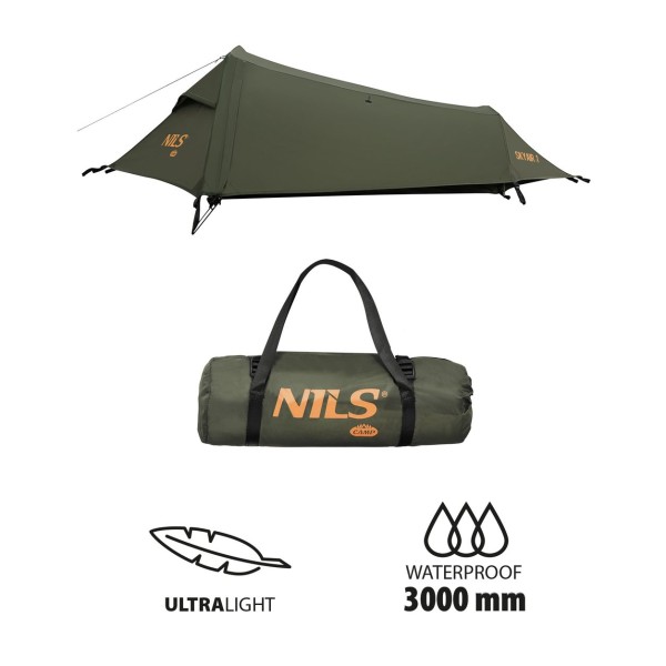Намет NILS CAMP NC2501, 1-місний, зелений