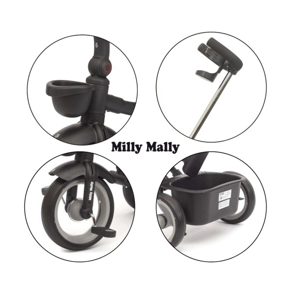 Триколісний велосипед Milly Mally Twinkle Grey