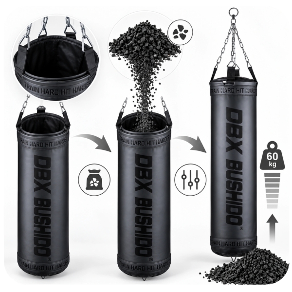 Боксерський мішок PREMIUM DBX Bushido SBRX Black 150см