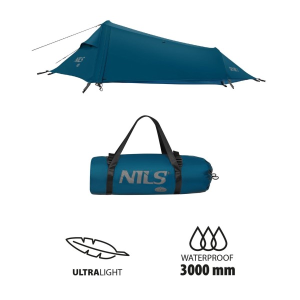 Намет ультралегкий NILS CAMP NC2501, 1-місний, синій