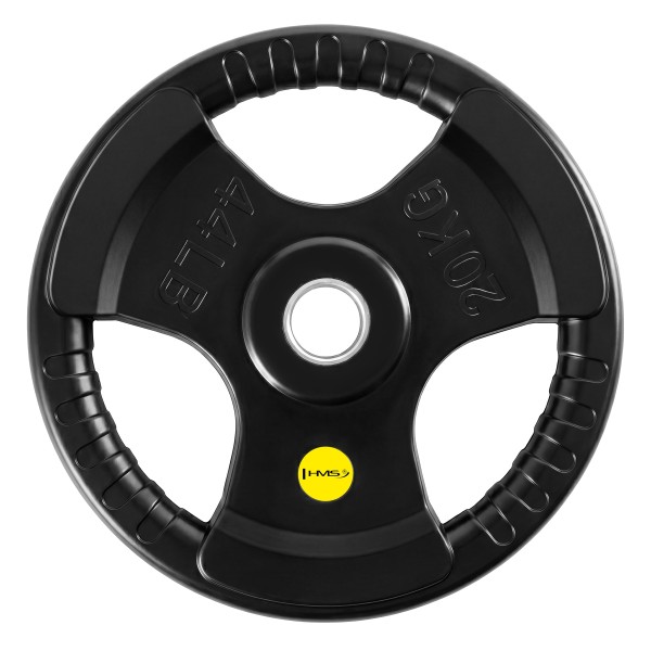Олімпійський гумований диск HMS TOK20 PRO Tri-Grip, 20кг