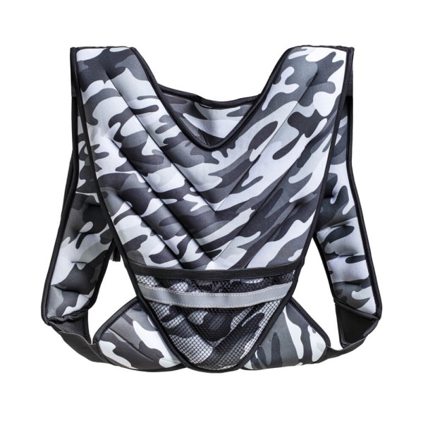 Обтяжувальний жилет inSPORTline Klaper 5кг, сірий камуфляж