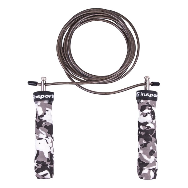 Швидкісна скакалка inSPORTline Jumpkamu, сіра