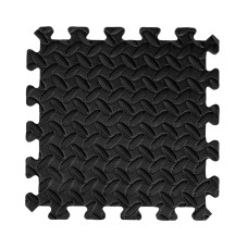 Покриття пазл для спортзалу inSPORTline Famkin 30х30х1,2см, 12шт, чорне