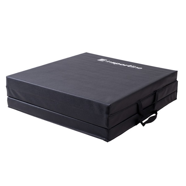 Складаний гімнастичний матрац inSPORTline Trifold 180×60×5см, чорний
