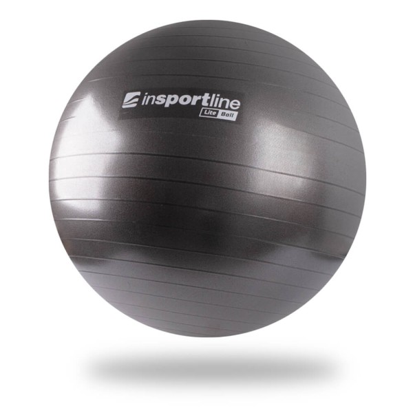 Фітбол inSPORTline Lite Ball, чорний, 75см + насос