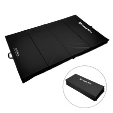 Складаний гімнастичний матрац inSPORTline Kvadfold 200×120×5см, чорний