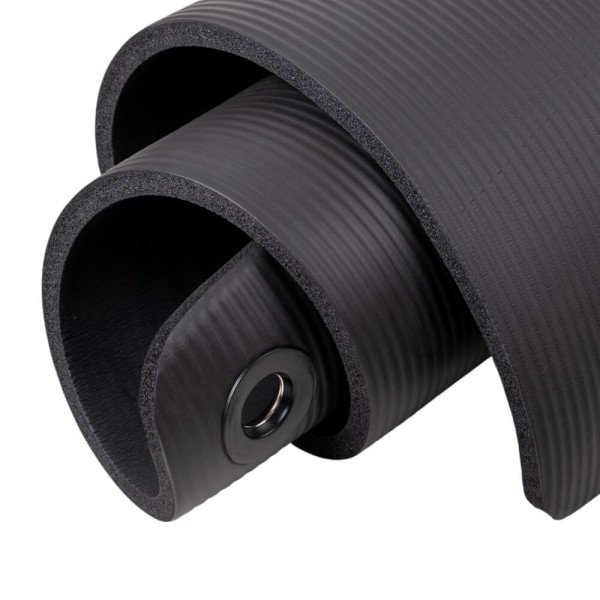 Килимок для фітнесу inSPORTline Fity Advance з отворами, 140×61×1см, чорний