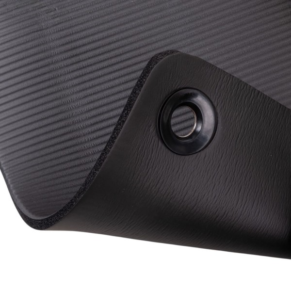 Килимок для фітнесу inSPORTline Fity Advance з отворами, 140×61×1см, чорний