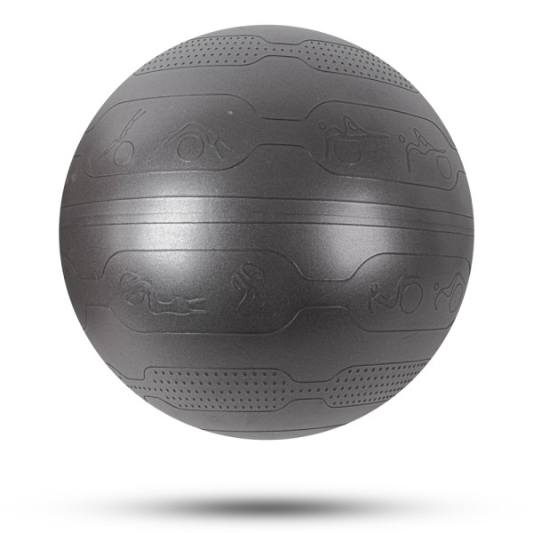 Масажний фітбол inSPORTline Stretch Ball, чорний, 55см + насос