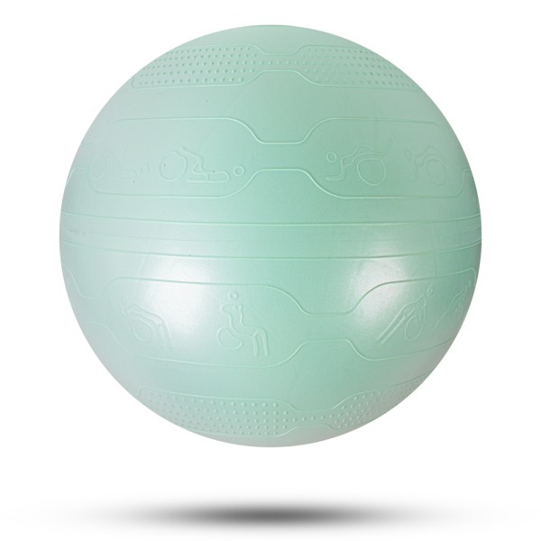 Масажний фітбол inSPORTline Stretch Ball, м'ятний, 55см + насос