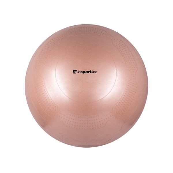 Масажний фітбол inSPORTline Stretch Ball, коричневий, 55см + насос