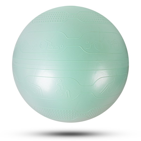 Масажний фітбол inSPORTline Stretch Ball, м'ятний, 65см + насос