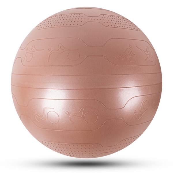 Масажний фітбол inSPORTline Stretch Ball, коричневий, 75см + насос