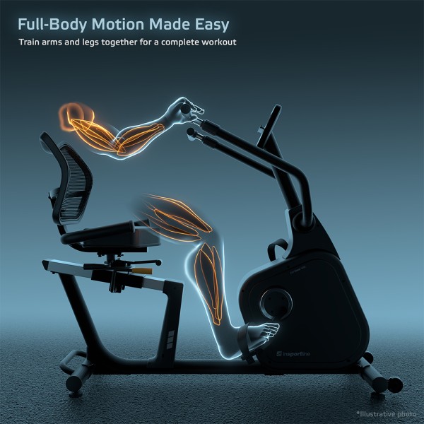 Реабілітаційний горизонтальний велотренажер inSPORTline ZenSeat 100