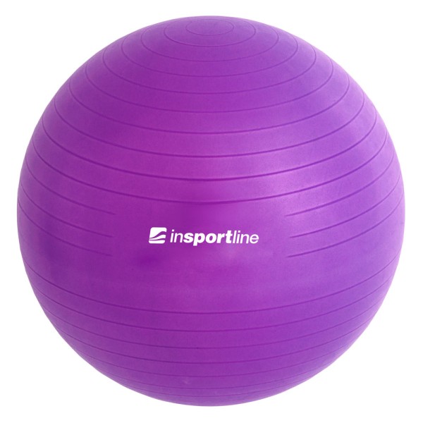 Фітбол inSPORTline Top Ball, фіолетовий, 55см + насос