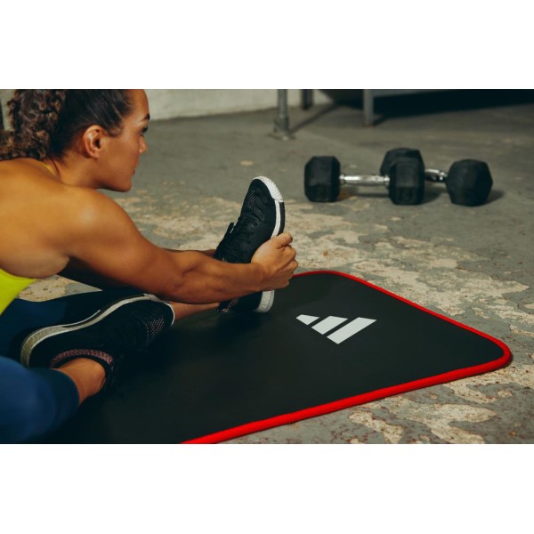 Мат для фітнесу Adidas ADMT-12235-NL чорний-червоний