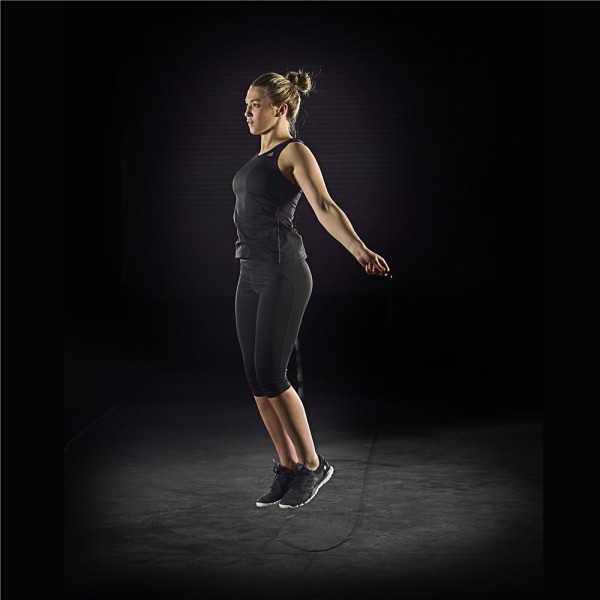 Скакалка Adidas Essential Skipping Rope чорний, червоний Уні 3 м