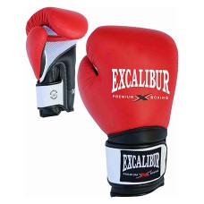 Боксерські рукавички Excalibur Pro King 8041-01 10 унцій червоний/чорний/білий