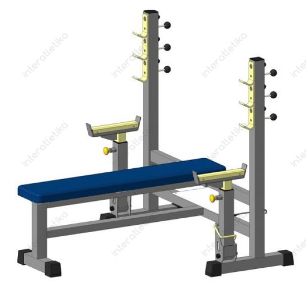 Лава для жиму горизонтальна (зі страхувальними пастками) InterAtletikGym BT304.1