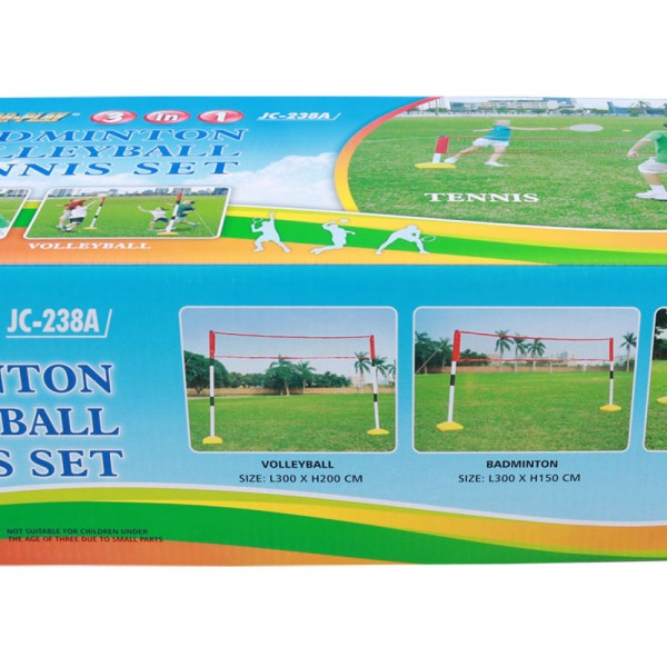 Сітка 3 в 1 Outdoor-Play JC-238A для бадмінтону, волейболу, тенісу