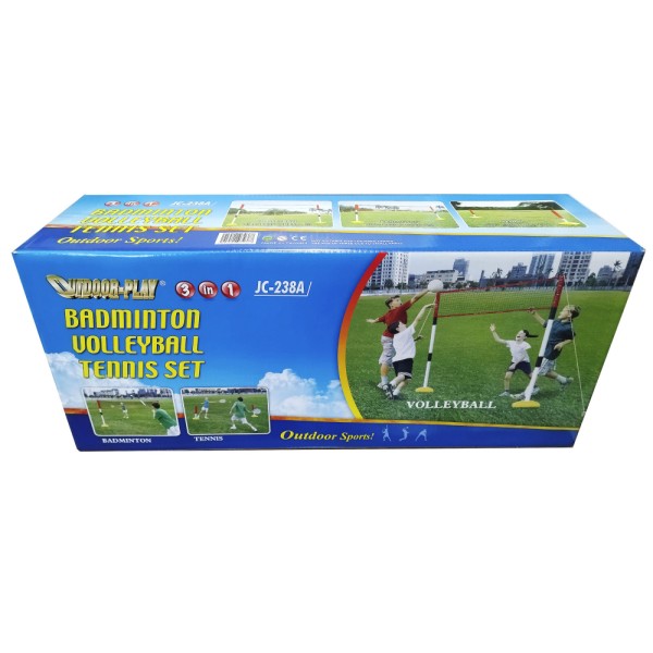 Сітка 3 в 1 Outdoor-Play JC-238A для бадмінтону, волейболу, тенісу