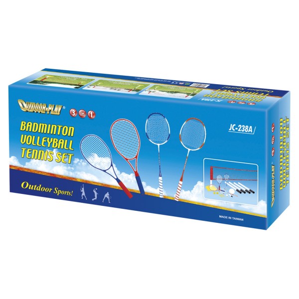 Сітка 3 в 1 Outdoor-Play JC-238A для бадмінтону, волейболу, тенісу