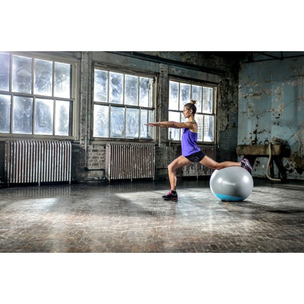 М'яч гімнастичний Reebok RAB-40015BL 55 см сірий/блакитний