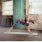 Двосторонній килимок для йоги Reebok Double Sided 4mm Yoga Mat сірий Уні 173 х 61 х 0,4 см