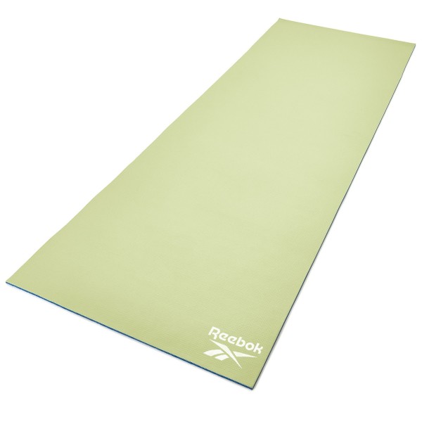 Килимок для йоги двосторонній Reebok RAYG-11060BLGN блакитний/зелений