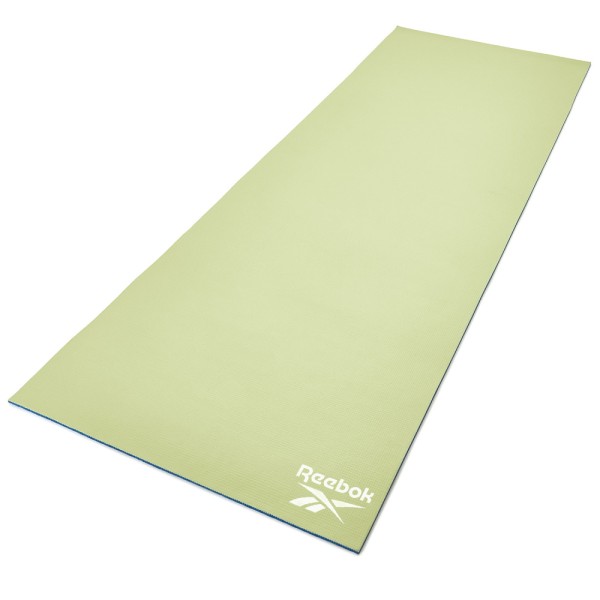 Килимок для йоги двосторонній Reebok RAYG-11060BLGN блакитний/зелений