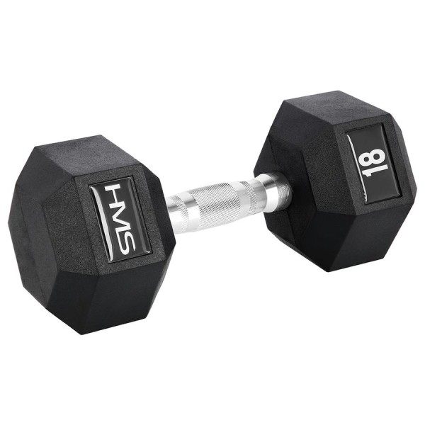 Гантель з фіксованою вагою HMS HEX Pro 18кг