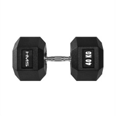 Гантель з фіксованою вагою HMS HEX Pro 40кг