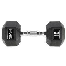 Гантель з фіксованою вагою HMS HEX Pro 10кг