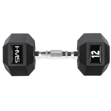 Гантель з фіксованою вагою HMS HEX Pro 12кг