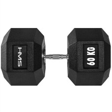 Гантель з фіксованою вагою HMS HEX Pro 60кг