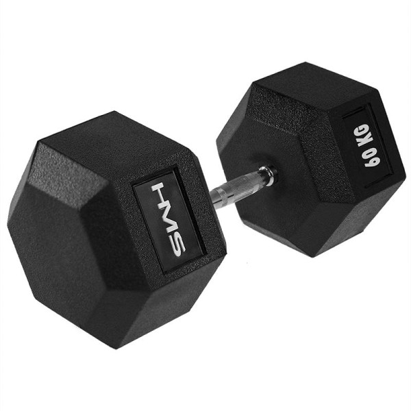 Гантель з фіксованою вагою HMS HEX Pro 60кг