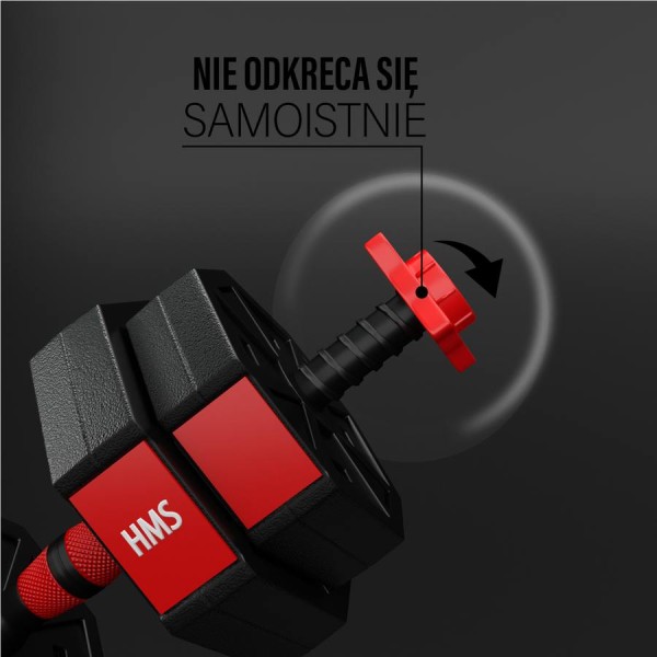 Гантелі розбірні 15кг з функцією штанги HMS SGC15