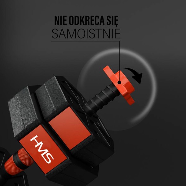 Гантелі розбірні 15кг з функцією штанги HMS SGK15