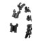 Хула-хуп з тягарцем HMS Plus Size Set HHW12, чорний  